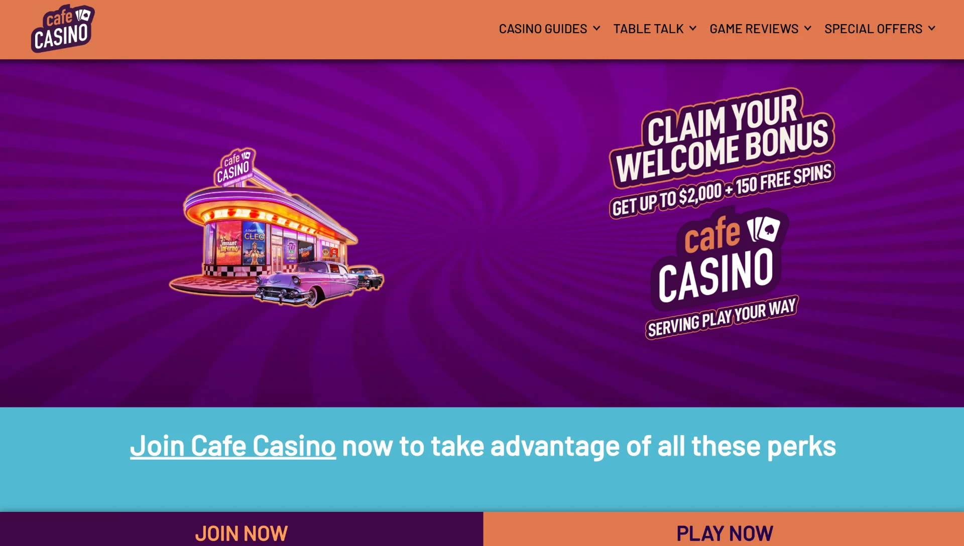 Café Casino Homepage